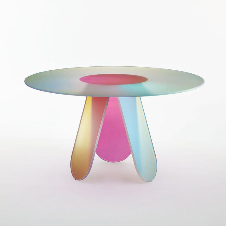 SHIMMER - Round crystal table.