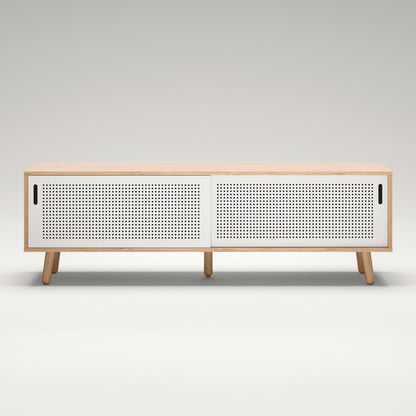 Department Ray TV Bench 180 cm Oak/White