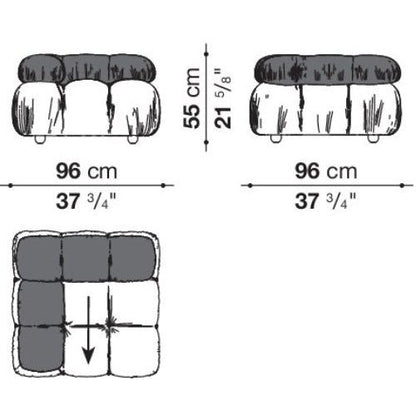 Camaleonda Modular Sectional Tufted Sofa