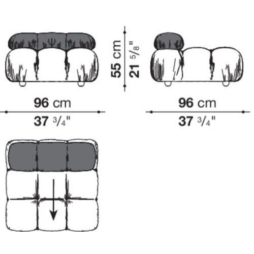 Camaleonda Modular Sectional Tufted Sofa