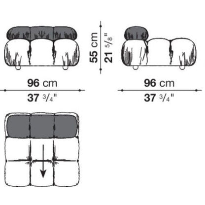 Camaleonda Modular Sectional Tufted Sofa