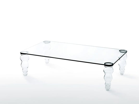 POST MODERN - rectangular crystal coffee table (Request Info).