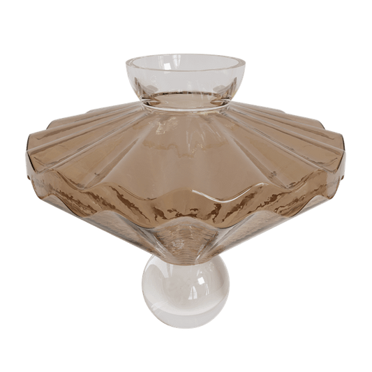 Decotique Eden Coffee Table Ø90 Brown Stone/ Dark Oak
