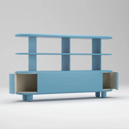 Freestanding Bookcase EXPLORER 234 XL by Bd Barcelona Design #Blue