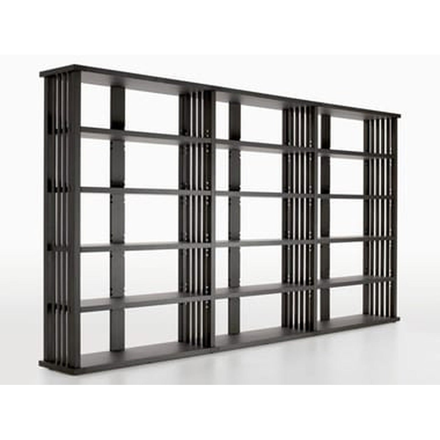 BIBLIA - Open sectional modular solid wood bookcase