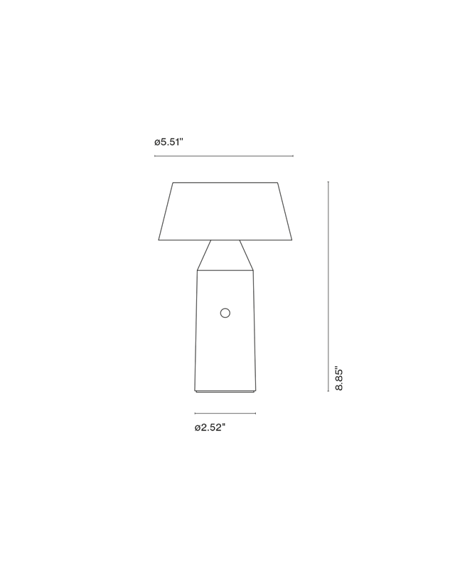 BICOCA - LED cordless polycarbonate table lamp (Request Info).