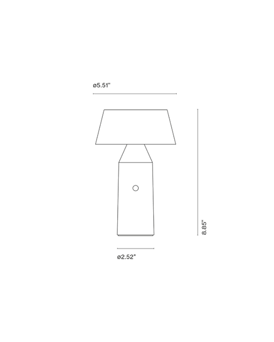 BICOCA - LED cordless polycarbonate table lamp (Request Info).
