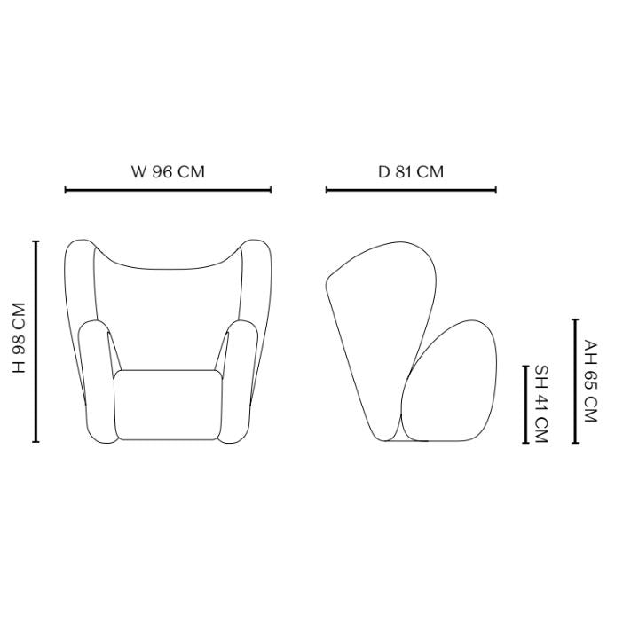 BIG BIG CHAIR - Wing Sheepskin armchair.