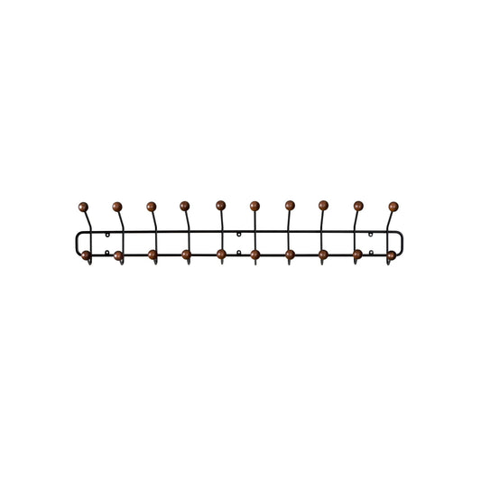 Bill Horizontal Coat Rack Large by Maze #Black / Ash