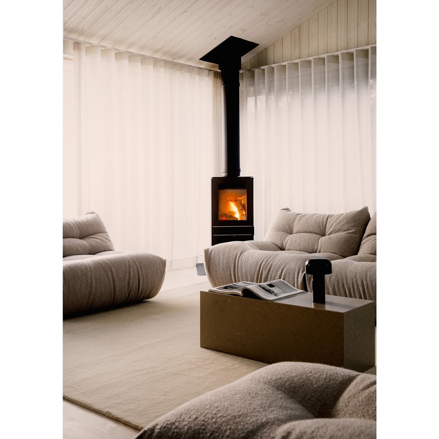 Decotique MONO Left Sofa Module Steam White