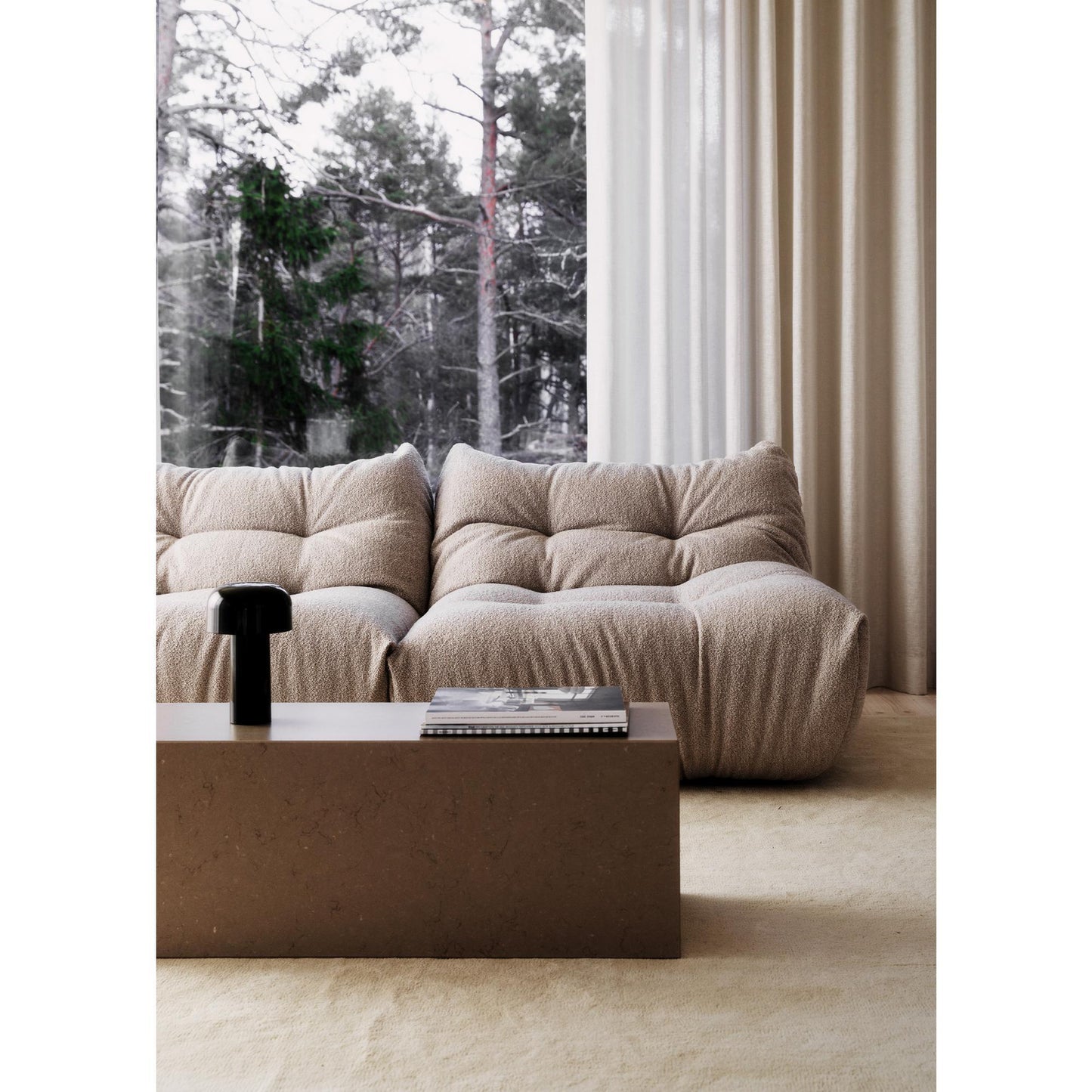 Decotique MONO 2-Seater Sofa Clay Beige