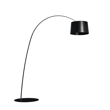 TWIGGY - Composite material arc floor lamp with metal base.