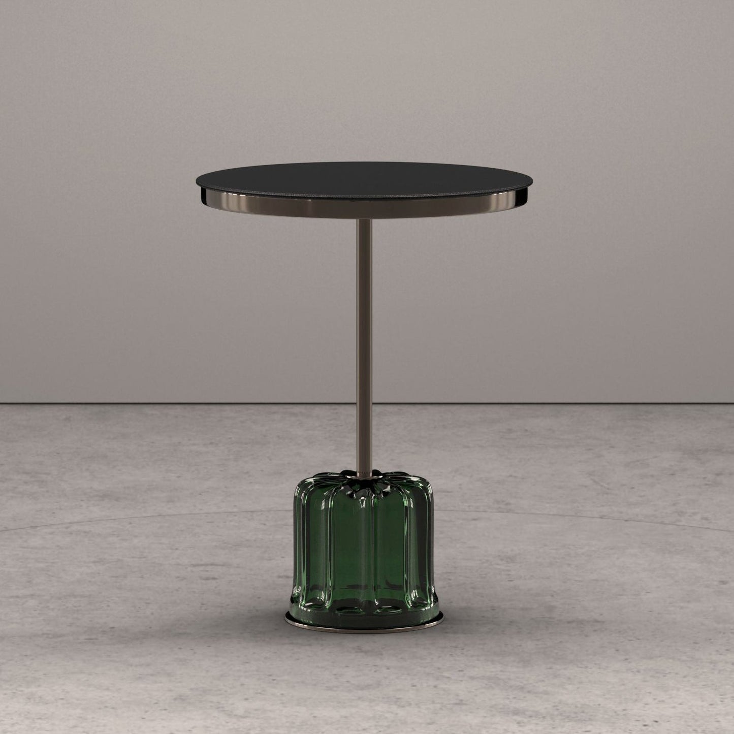 ACACIA - Round Murano glass coffee table for living room.