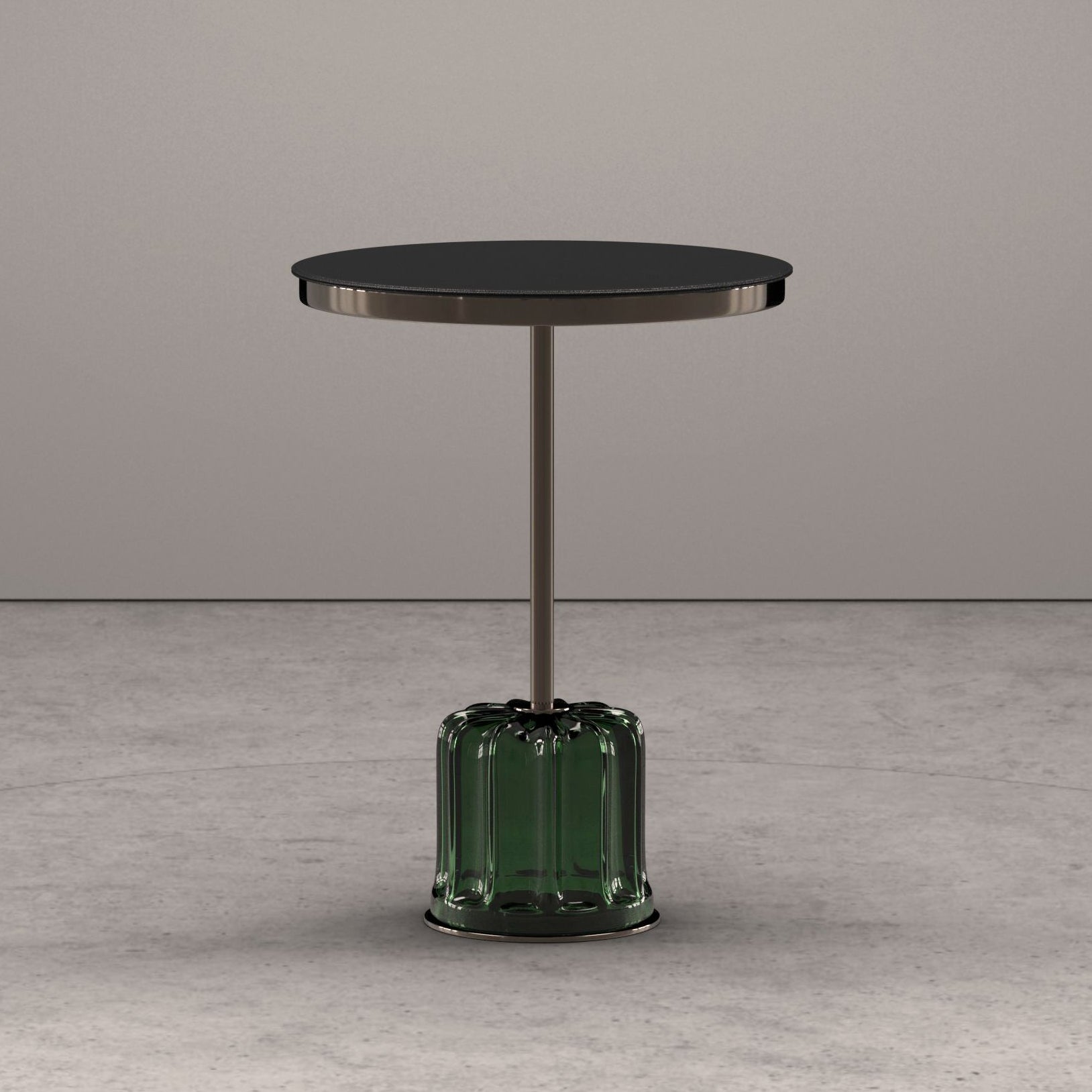 ACACIA - Round Murano glass coffee table for living room.