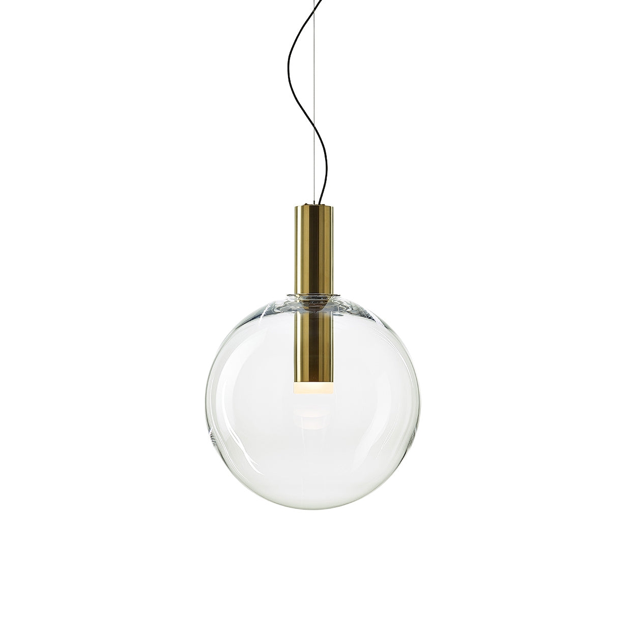 PHENOMENA - Large Sphere Blown glass pendant lamp.