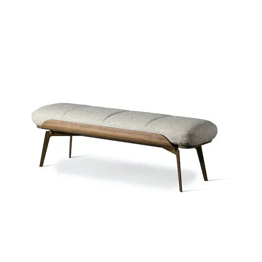 OLOS - Upholstered fabric bench.