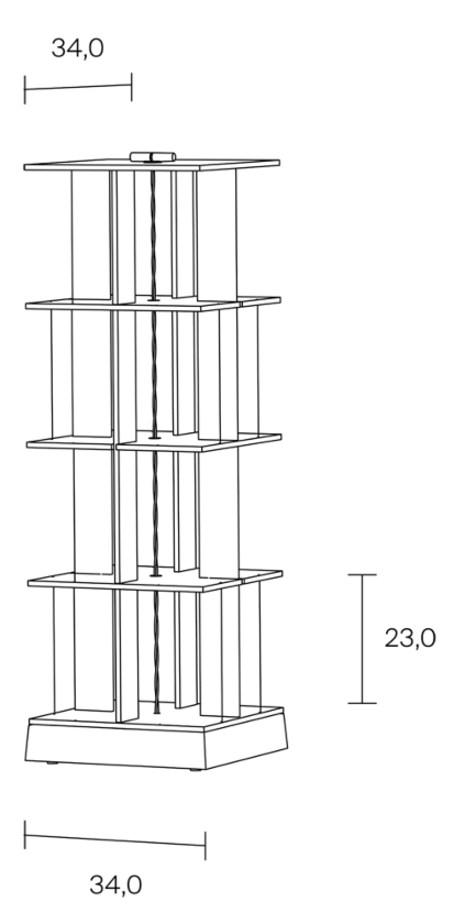 [Domestic Stock] BUCHSTABLER / Model-4 Tier / Color-Bi-color Black