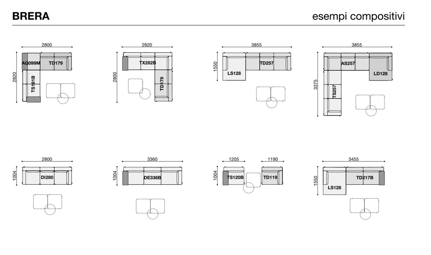 BRERA a system of sofas (Category - Fabric | Cat.B).