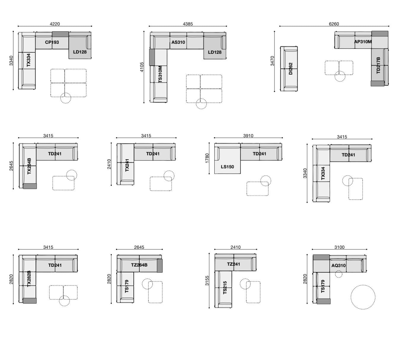 BRERA a system of sofas (Category - Fabric | Cat.B).