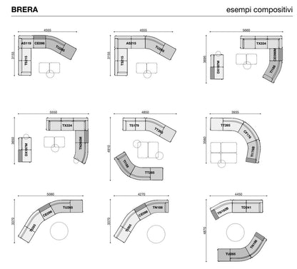 BRERA a system of sofas (Category - Fabric | Cat.B).