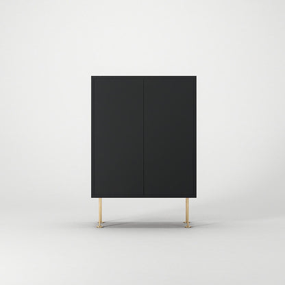 Decotique Vogue Cabinet 64 Anthracite Grey/Brass