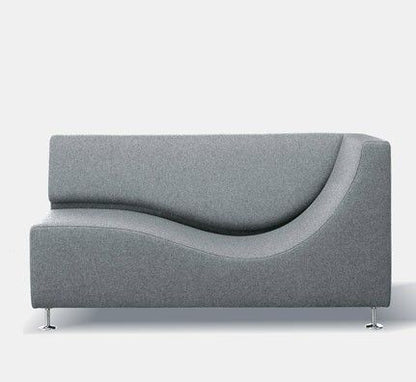 THREE SOFA DE LUXE Sofa with armrest right (Upholstery Material - Fabric VANCOUVER) (Request Info)