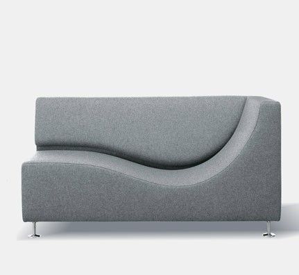 THREE SOFA DE LUXE Sofa with armrest right (Upholstery Material - Fabric CHANDIGARH) (Request Info)