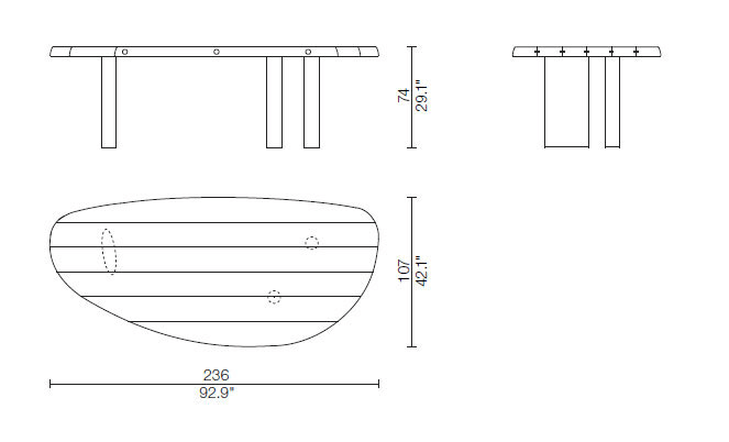 Table en form livre.