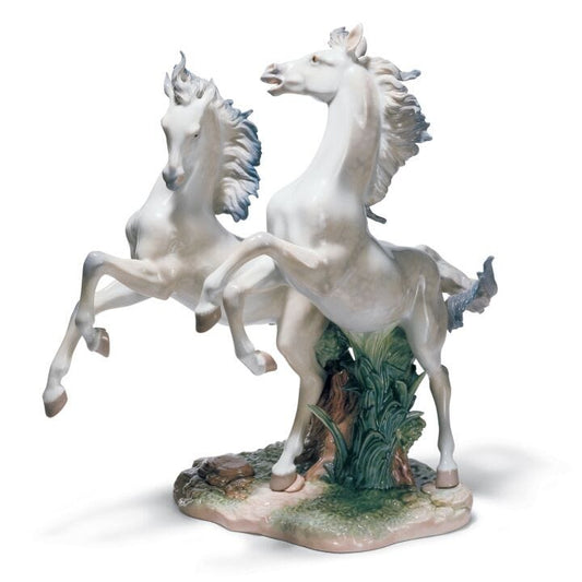 Free as The Wind Horses Sculpture by Lladró