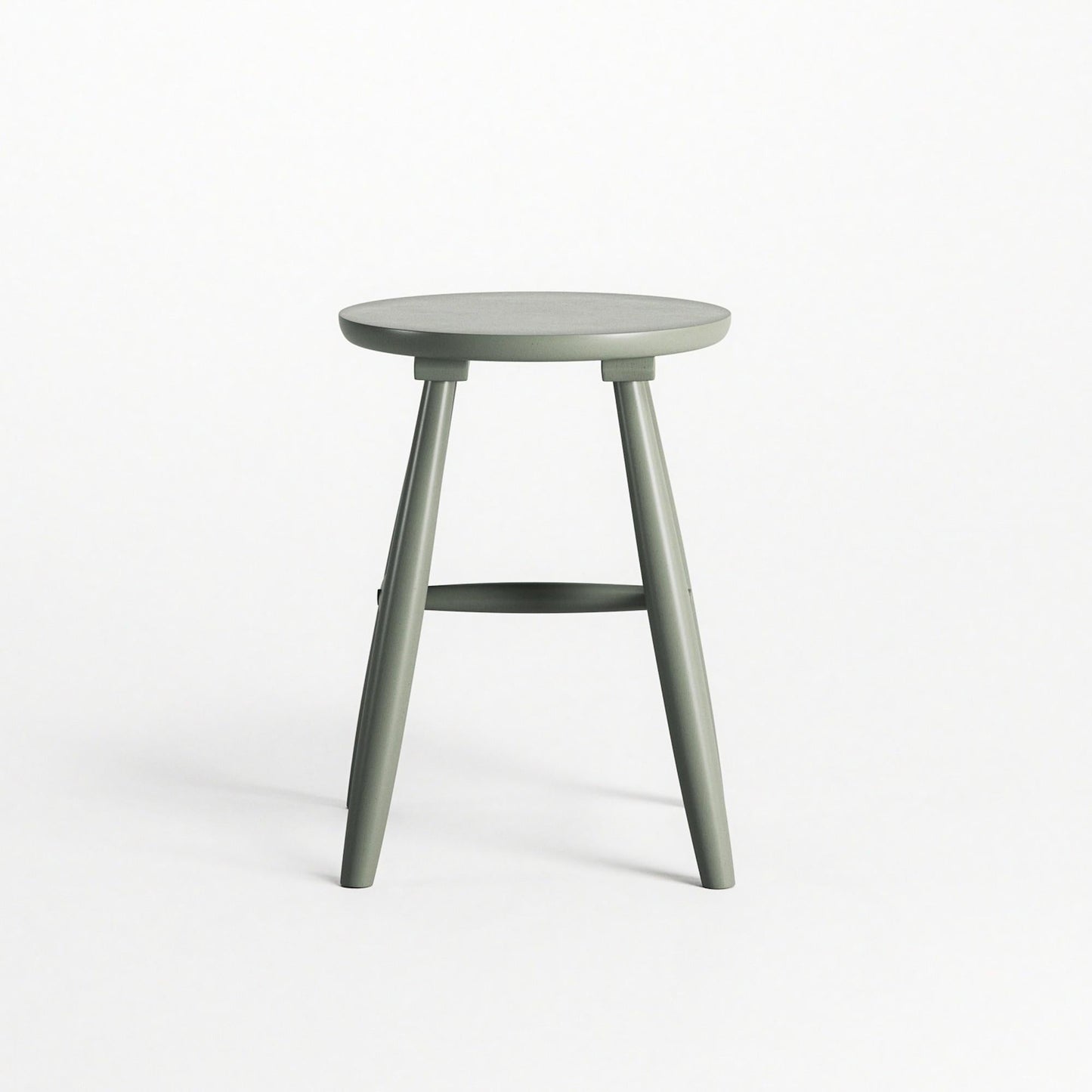 Department Wood Stool H15 Cement Grey