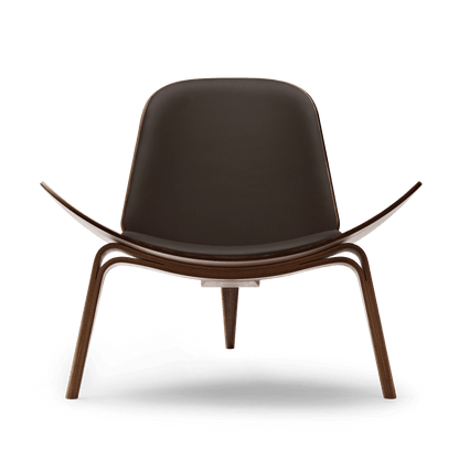 CH07 | Shell Chair by Carl Hansen & Søn #Walnut / Oiled / Leather Thor 306