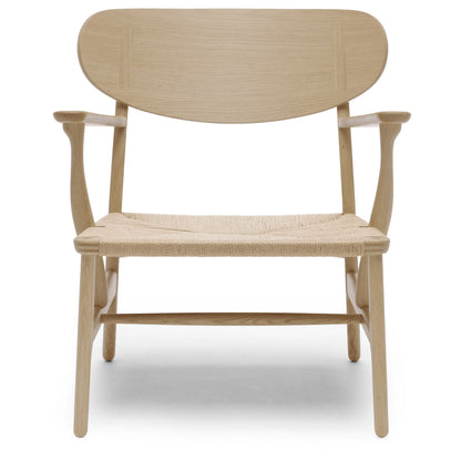 CH22 | Lounge Chair by Carl Hansen & Søn #Oak/Soaped/Natural Paper Cord