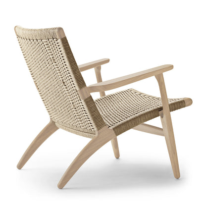 CH25 | Lounge Chair by Carl Hansen & Søn #Oak/White Oiled/Natural Paper Cord