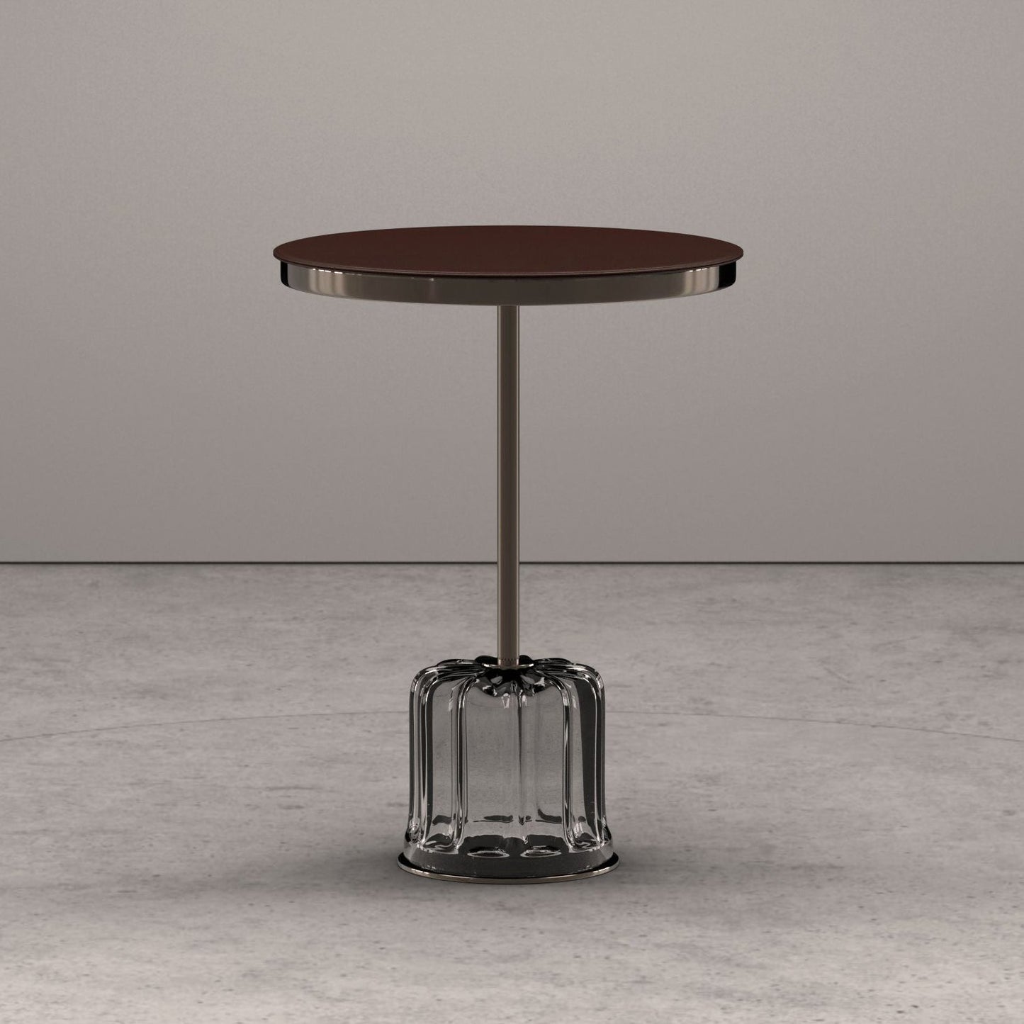 ACACIA - Round Murano glass coffee table for living room.
