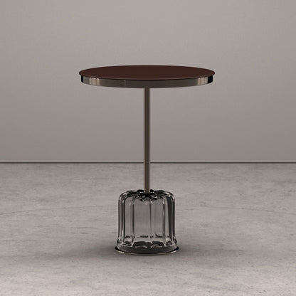 ACACIA - Round Murano glass coffee table for living room.