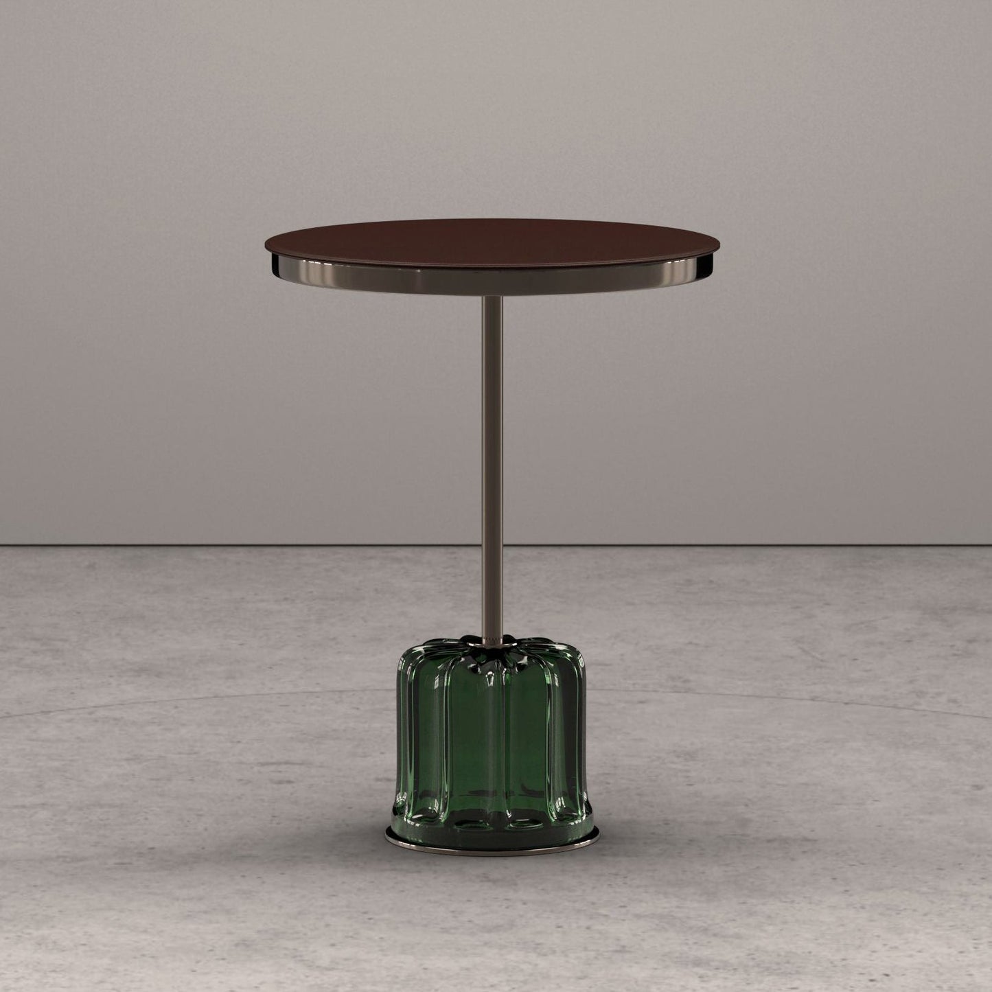 ACACIA - Round Murano glass coffee table for living room.
