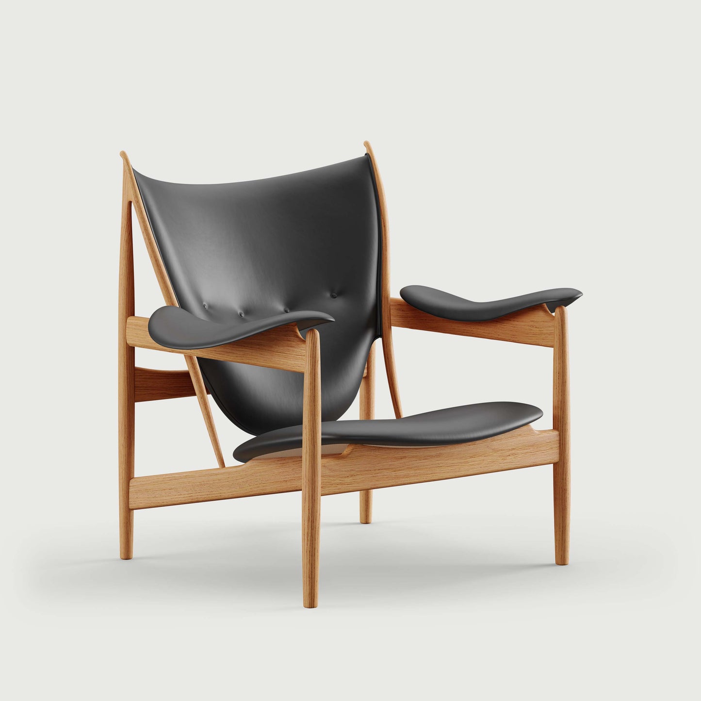 THE CHIEFTAIN CHAIR by House of Finn Juhl #Oak Dark Oil/Vegetal | 98 | Black