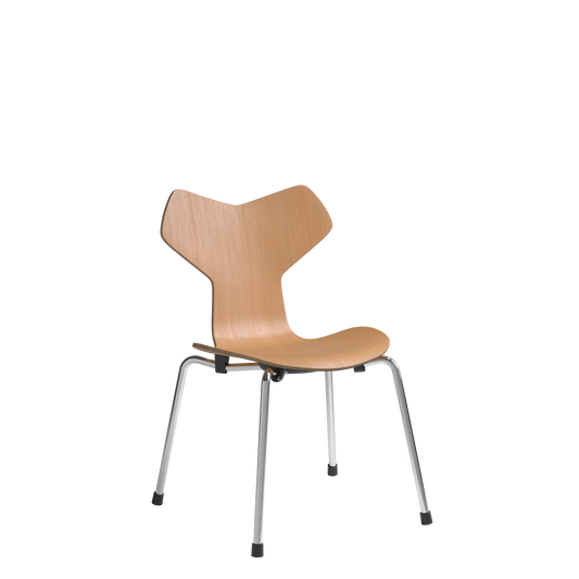 Grand Prix Children's Chair by Fritz Hansen #Chrome/ Oregon Pine