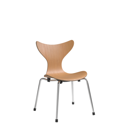 Lilje Children's Chair by Fritz Hansen #Chrome/ Oregon Pine