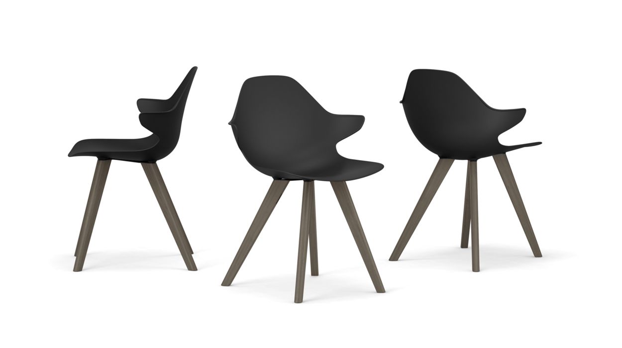 CHISTERA DINING ARMCHAIR - Wooden Legs by Roche Bobois