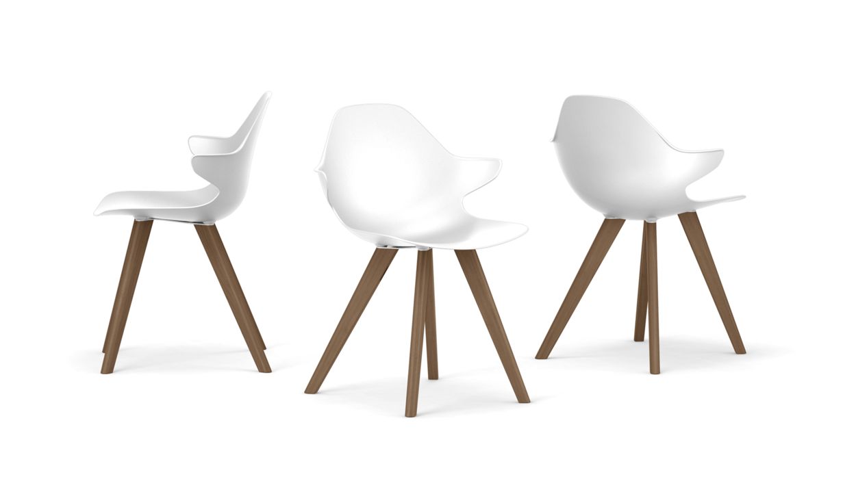 CHISTERA DINING ARMCHAIR - Wooden Legs by Roche Bobois