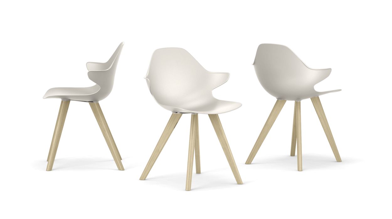 CHISTERA DINING ARMCHAIR - Wooden Legs by Roche Bobois