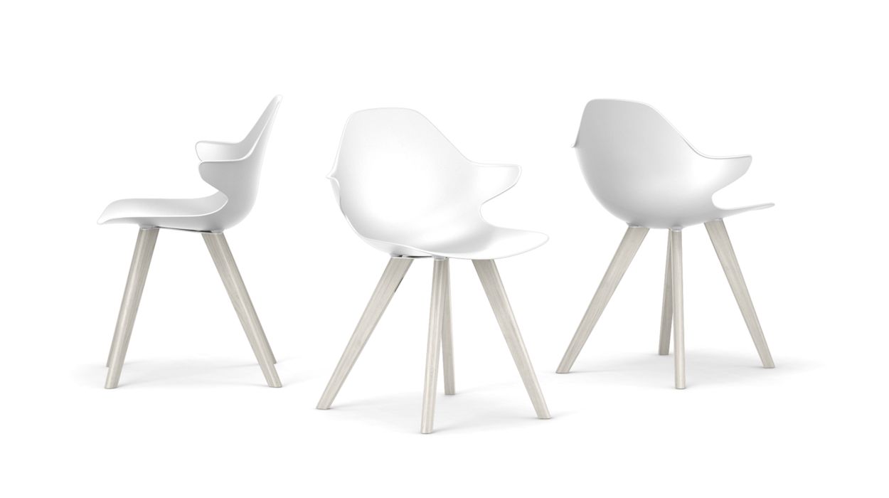 CHISTERA DINING ARMCHAIR - Wooden Legs by Roche Bobois