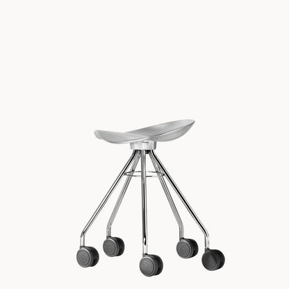 Low Stool With Castors Jamaica by Bd Barcelona Design #Aluminium seat