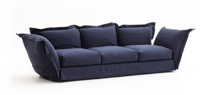 CLOUDSCAPE - Fabric sofa with removable cover - navy