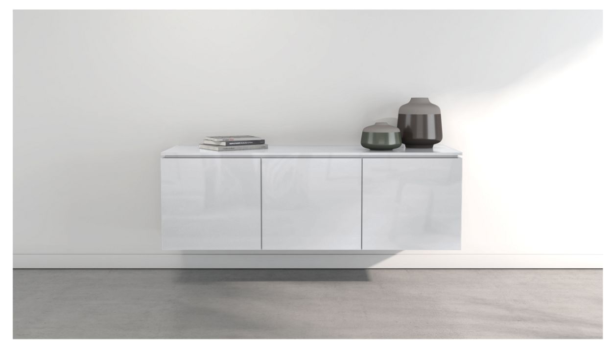 CODA HANGING SIDEBOARD - 3 DOORS by Roche Bobois