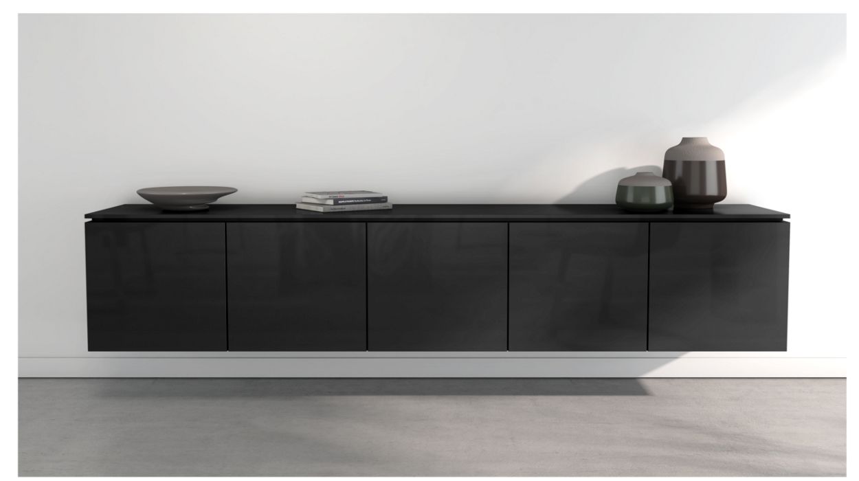 CODA HANGING SIDEBOARD - 5 DOORS by Roche Bobois