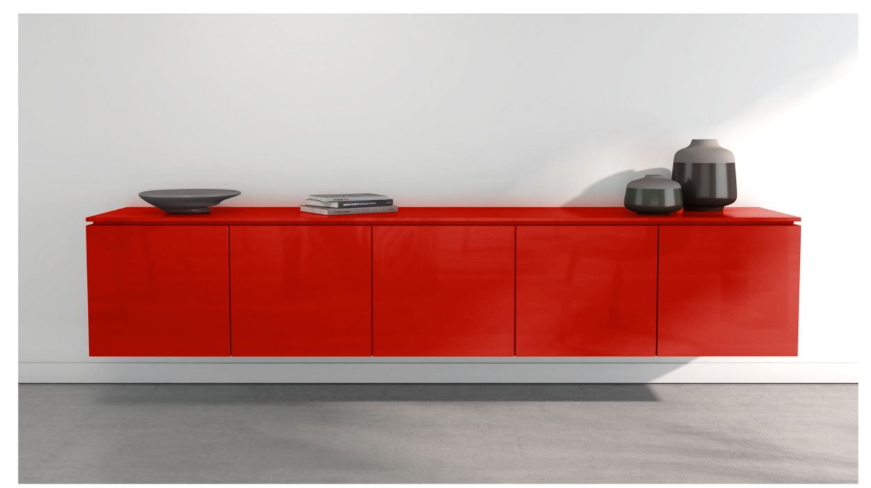 CODA HANGING SIDEBOARD - 5 DOORS by Roche Bobois