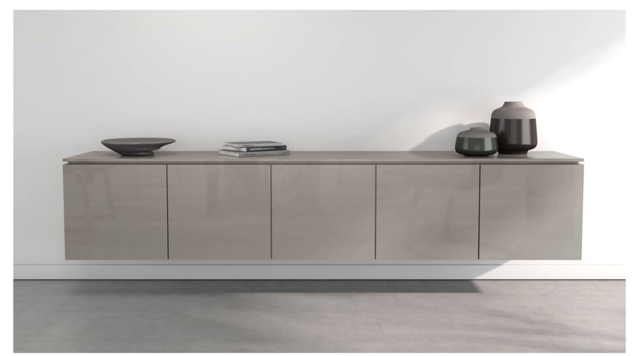 CODA HANGING SIDEBOARD - 5 DOORS by Roche Bobois