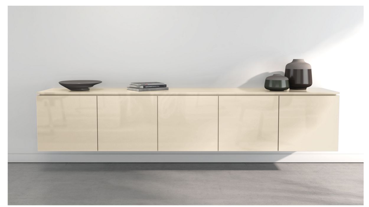 CODA HANGING SIDEBOARD - 5 DOORS by Roche Bobois